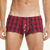 Onderbroek SEOBEAN Katoen Plaid Mannen Boxershorts Heren Pyjama U Bolle Penis Pouch Sexy Ondergoed Slaap Bodems Boxershorts