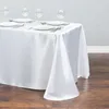 Table Cloth 10pcs/lot Rectangle Solid Tablecloth Satin Overlays Wedding Christmas Party Banquet Home Decor Dining Cover