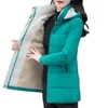 Women's Trench Coats Down Cotton-Padded Jacket Winter Coat Add Velvet Thicken Fashion Top-Grade Lady Keep Warm Clothes