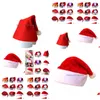 Party Hats Christmas Hats LED Lighted Festivals Party Cap Decorations Mtiple Choices At Home or Outdoors Drop Delivery Home Garden Fes Dhldf