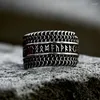 Cluster Rings Beier 2024 Fashion Viking Knot Stick Ring For Men Biker Runes Amulet Unique Shape Smyckespresent