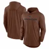 Camiseta Denver''Broncos''Brown Homens Mulheres Juventude 2023 Salute To Service Club Pullover Hoodie