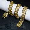 Hot Sell 925 Silver Bracelet with Adjustable 18mm Gold Hip Hop American Fashion Hiphop Necklace