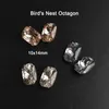 10x14mm Large Pointed Bottom Birds Nest Octagonal Nail Art Rhinestone High Quality K9 Glass Crystal Manicure DIY Decoration 240202