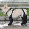 Dog Apparel Suspender Boots Durable Protector With Auxiliary Strap Anti-Dirty Pet Boot Waterproof Shoes Rugged & Skid-Proof