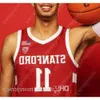 Wear College Custom Stanford basketbalshirt NCAA College Oscar Da Silva Tyrell Terry Spencer Jones Daejon Davis Jaiden Delaire Bryce W High ejon vis