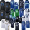 Luka Doncic Kyrie Irving Basketball Clobeys Dirk Nowitzki City 77 11 Blue Black Edition Green Jersey 2024