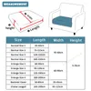 Pokrywa krzesła 1PC Jacquard Sofa Siet Poduszka Pokrywa na rozciąganie Wyjmowana kadłubka 1/2/3/4 Polar Proece Protector