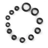 Kits de réparation de montres, 1 boîte, Mini rondelle en caoutchouc, joint torique, 12 tailles, joints de couronne, anneaux étanches, outils à anneaux ronds noirs