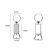 Keychains & Lanyards Sublimation Blank Beer Bottle Opener Keychain Metal Heat Transfer Corkscrew Key Ring Household Kitchen Tool Whol Dhxbd