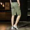 Shorts pour hommes Été Hommes Casual Coton Hommes Mode Solide Extérieur Respirant Militaire Mâle Vêtements D'affaires