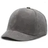 Ball Caps Heren Baseball Cap met korte rand Casual Retro Corduroy Warme Snapback voor dames Gefactureerde scheidsrechter Vaderhoeden