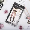 Women Socks Comeodear Over Knee Thigh High Stockings Black Line Back With Bow Sheer Lace For Lingeire Mesh Hosiery