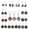 Keychains Movie Series Dragon Keychain Winter kommer Wolf Head Pendant Key Chain for Women Men Car Kerying Jewelry