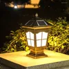 مصابيح الجدار عمود الطاقة الشمسية خفيفة حديقة مقاومة للماء الفيلا الأوروبية الفناء القهوة في الهواء الطلق مصباح الباب