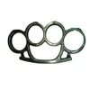 Four Finger Self-defense Buckle Tiger Hand Brace Fist Zinc Alloy Material Sturdy Wear-resistant Round and Thin 2LNU