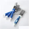 Brosses Poignée en plastique bleue Pinceau de peinture en fil aiguisé Usine personnalisée Outil de gros Drop Livraison Outils de jardin à domicile Outils à main Dhcvy