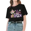 Dames T-shirts Paasdag Shirt Vrouwen Hij is verrezen Bloem V-hals Tops Dikke katoenen T-shirt Avondtop Mode voor