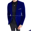 Abiti Blazer Giacca da uomo Abito Autunno e inverno Piumino Bury Formale Tinta unita Taglie forti Il regalo Abbigliamento Consegna di goccia Weddi Dhth5