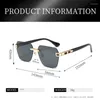 Zonnebril Mode Klassieke Randloze Cool Mannen Vintage Luxe Brand Design Metalen Zonnebril Vrouwen Shades UV400 Oculos De Sol