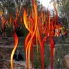 Floor Lamps Custom Made Home Garden Decor Reeds Cattails Grass Handmade Chihuly Blown Murano Glass Sculpture262C