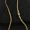 Ciondoli HOYON Reale 18K Catena Oro Originale Argento 925 Collana 2.3mm 18/20 pollici Serpente Drago Osso Collo Collare Per Uomo Donna Gioielleria Raffinata