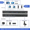 Cabos de computador 4 portas suporte USB 3.0 KVM Switch Hub HDR EDID HDMI em 1 saída e para impressão de teclado e mouse