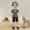 Aitoyya 16 boneca bjd 30cm cabelo curto menino 20 bonecas articuladas móveis brinquedos fahion roupas e sapatos diy brinquedo presente para meninas 240129