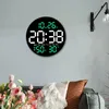 Настенные часы Светодиодные часы Дети Взрослые Измеритель температуры Бесшумный Многофункциональный цифровой