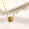 Luxury Design Necklace 18K Gold Plated Necklaces Choker Chain Letter Pendant Fashion Womens Wedding Jewelry Accessories Gifts