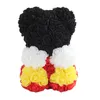 Fleurs décoratives 25 Cm Teddy Rose BearArtificial PE Flower Bear pour les cadeaux de la Saint-Valentin