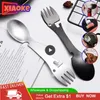 Forks Stainless Steel Tableware Spoon Can Opener Flatware Portable Bottle Cutlery Multitool Camp Utensil Fork Spork Picnic