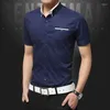 Camicie casual da uomo Camicia estiva da uomo Camicia da uomo di buona qualità Abito solido Slim Fit Manica corta Abbigliamento Taglia asiatica 5XL