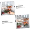 Portaoggetti da cucina Trasparente Cassetto del frigorifero Organizzatore del frigorifero Scatola a ventosa sotto il ripiano Supporto per frutta Vassoio per alimenti