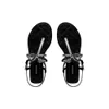 Designer glisse Femmes chanéles pantoufles sandales de boucle diamant pour femmes bas sandales de femme à talons à talons bas.