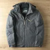 Herrenjacken Frühling und Herbst Windjacke Wollfutter Warme Kapuzenjacke Mantel Wasserdicht Outdoor Wandern mit Übergröße