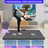 Jogo de esteira de dança para tv pc sensor de movimento usuário duplo com dois controladores de alça sem fio antiderrapante massagem yoga almofadas 240129