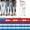 Pantaloni casual alla moda di Jean strappati estivi 2023 Pantaloni in denim per ragazza blu e neri 240127