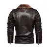 GB hommes vestes en cuir automne décontracté moto veste en polyuréthane coupe-vent Biker hiver manteaux en peluche marque vêtements 240125