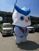 wholesale Giant customized size blue inflatable night owl lovely animal balloon for event decoration 3/4/6m high