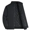 Vestes pour hommes Business Spring Jacket Hommes Automne Casual Mode Outdoor Coupe-vent Peluche Épaissir Manteaux Solide Lâche