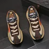 Moda de luxo designer masculino retro fundo grosso apartamentos sapatos skate masculino tênis mocassins zapatillas hombre