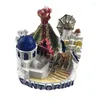 Dekorative Figuren Slowakei Bratislava Burg Griechenland Santorini Vulkaninsel Miniaturen Geburtstagsgeschenke Heimdekoration Gebäudemodell