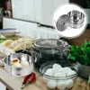 Double Boilers Cage Steamer Pot Steaming Accessory Pan Stainless Steel Food Eco-friendly Stackable Insert Pans