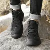 Stiefel Herren Knöchel Motorrad Wandern Wasserdichte Schuhe High Top Verschleißfeste Bequeme Outdoor-Schuhe