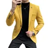 Ternos masculinos 2024 outono camurça veludo terno jaqueta 6 cores negócios fino ajuste blazers de alta qualidade hommes casual roupas festa baile