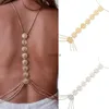 Other Jewelry Sets High Quality Fashion Retro Women Gold Silver Color Cross Body Chain Fashion Bra Chest Chain Jewelry Necklace Back Necklaces YQ240204
