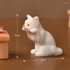 Dekorativa figurer Simulering av djurdekorationer som är resistenta mot fallande plats fast hemdekorationsstaty kattunge
