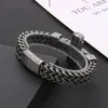 Fongten 21cm Mesh Bracelet for Men Stainless Steel Cable Cross Wristband Chain Male Bangle Bracelets Multiple Color Jewelry240125