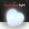 Luzes noturnas led bolsa luz bolsa sensor ativado com bateria portátil iluminação automática saco chaveiro para senhoras